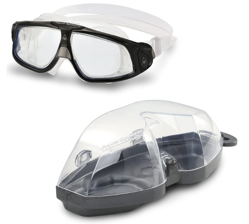 Aqua Sphere Seal 2.0 Swim Goggles Clear Lens - Black-1